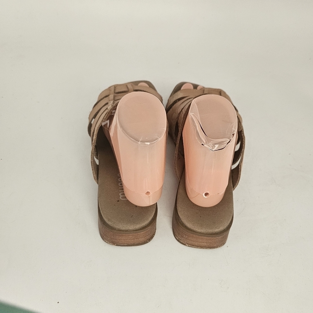 Munro Carrera Gladiator Sandal Tan Calf Leather Women’s Size 9.5 Wide - Picture 9 of 12
